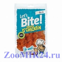 Brit Let's BiteTwister o' Chicken лакомство для собак Куриный твистер, 80гр