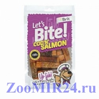 Brit Let's Bite Cod n' Salmon лакомство для собак Треска/лосось, 80гр