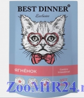 Best Dinner Exclusive Vet Profi Gastro Intestinal для кошек Ягненок, кусочки в соусе, 85гр (пауч)