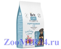 Brit Care Dog Puppy&Junior L для щенков крупных пород Индейка/ягненок