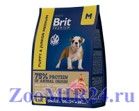 Brit Premium Dog Puppy and Junior Medium для щенков средних пород с Курицей