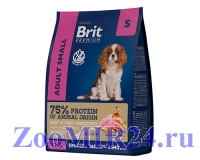 Brit Premium Dog Adult Small для взрослых собак мелких пород с Курицей