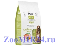 Brit Care Dog Adult M Healthy Skin&Shiny Coat для собак средних пород Лосось/индейка