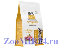 Brit Care Dog Puppy&Junior M для щенков средних пород Индейка/утка