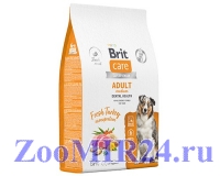 Brit Care Dog Adult M Dental Health, для собак средних пород Индейка