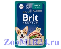 Brit Premium Premium д/собак с Уткой в соусе, пауч 85г