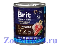 Brit Premium By Nature д/собак Говядина и рис, 850г (конс)