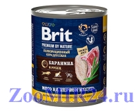 Brit Premium By Nature д/собак Баранина и рубец, 850г (конс)