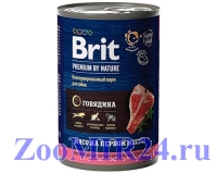 Brit Premium By Nature д/собак говядина, 410г (конс)