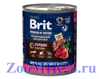 Brit Premium By Nature д/собак Сердце и печень, 850г (конс)