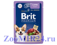 Brit Premium Premium д/собак с Ягненком в соусе, пауч 85г