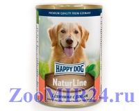 Happy dog кусочки в соусе Телятина с рисом, 410г (конс)