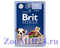 Brit Premium Premium д/щенков с Телятиной в соусе, пауч 85г