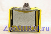 Клетка для кошки выставочная, разборная, с чехлом 76х56х56см