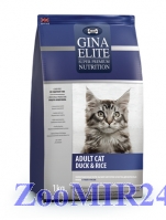 GINA Elite Adult Cat Duck & Rice для взрослых кошек с уткой и рисом