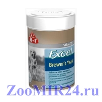 8 in 1 Excel Brewers Yeast комплекс с пивными дрожжами и чесноком для собак и кошек, 260 табл.