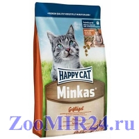 Happy Cat (Хэппи Кэт) Minkas с птицей, базовый корм для взрослых кошек