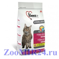 1ST CHOICE Sterilized для стерилизованных кошек Курица/батат