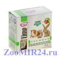 Минеральный камень для грызунов и кроликов LoLo Pets с яблоком 40 гр