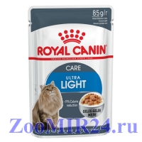 Royal Canin Ultra Light  д/кош склонных к полноте, в желе 85гр (упаковка 12 штук)