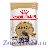 Royal Canin Maine Coon Aduit, для породы Мейн-кун в соусе 85гр (упаковка 12 штук)