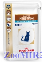 Роял Канин Gastro Intestinal Moderate Calorie, 100гр диета при нарушении пищеварения (упаковка 12 штук)