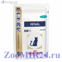 Роял Канин Renal с Тунцом, 85гр диета при почечной недостаточности (упаковка 12 штук)