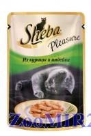 Sheba Pleasure Курица и Индейка, 85г (пауч)