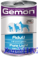 Gemon Dog Light для собак облегченный Тунец,паштет,400 гр.