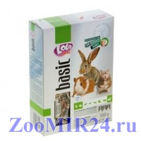 LOLO PETS  полнорационный корм для хомяков и кроликов Фрукты, 350гр