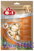 8in1 DELIGHTS S косточки для мелких и средних собак 11см ( 6шт.)