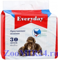 EVERYDAY впитывающие пеленки для животных ГЕЛЕВЫЕ 60 х 45 см, 30 шт