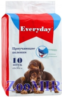 EVERYDAY впитывающие пеленки для животных ГЕЛЕВЫЕ 60 х 90 см, 10 шт