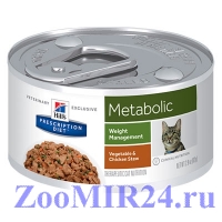 Hill's Prescription Diet Feline Metabolic для кошек при ожирении, конс. 156 гр.