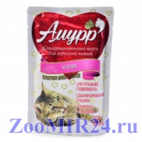 Амурр  Кролик в соусе для кошек, 100гр (пауч)