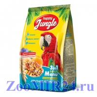 Нappy Jungle корм для крупных попугаев 500гр.