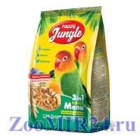 Нappy Jungle корм для средних попугаев 500гр.