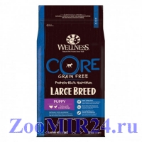 Wellness Core Large Breed Puppy для щенков крупных пород, беззерновой, Индейка