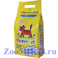 Наполнитель бентонитовый комкующийся PrettyCat, супер белый, 2кг