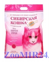 Сибирская кошка Элитный силикагель 4л для привередливых (розовый)