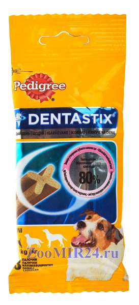 Лакомство PEDIGREE DENTA STIX для собак средних и крупных пород для зубов (270 гр)